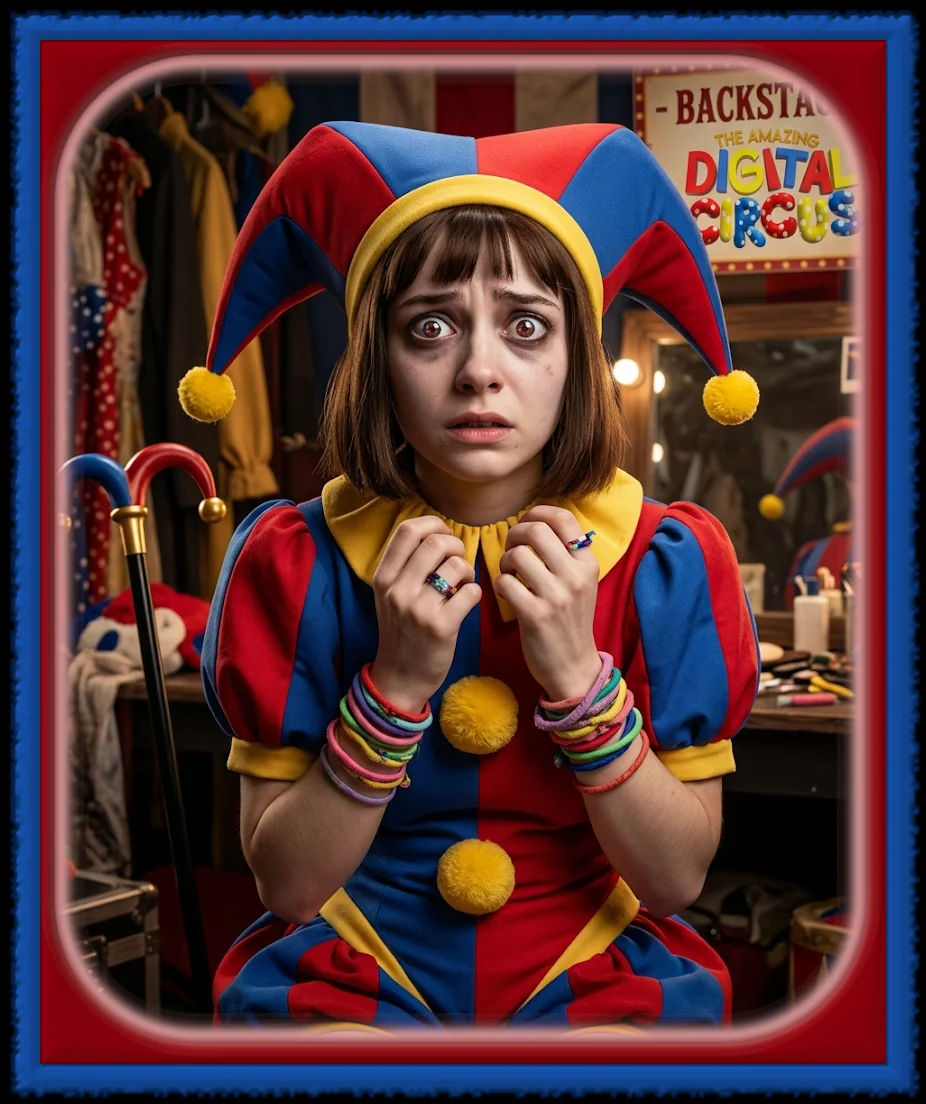 Pomni from The Amazing Digital Circus... but REAL (as-it-were). picture 1 of 1