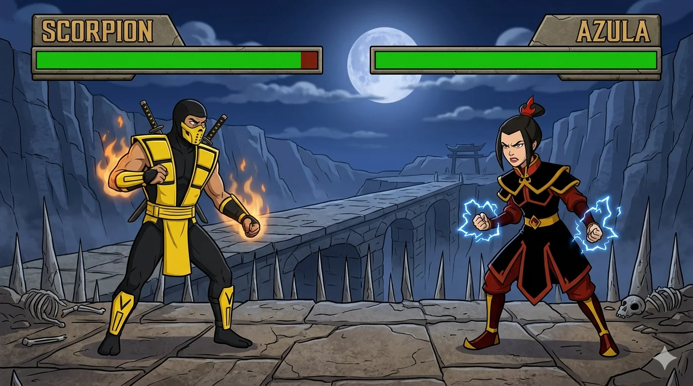 Princess Azula vs Scorpion picture 1 of 7