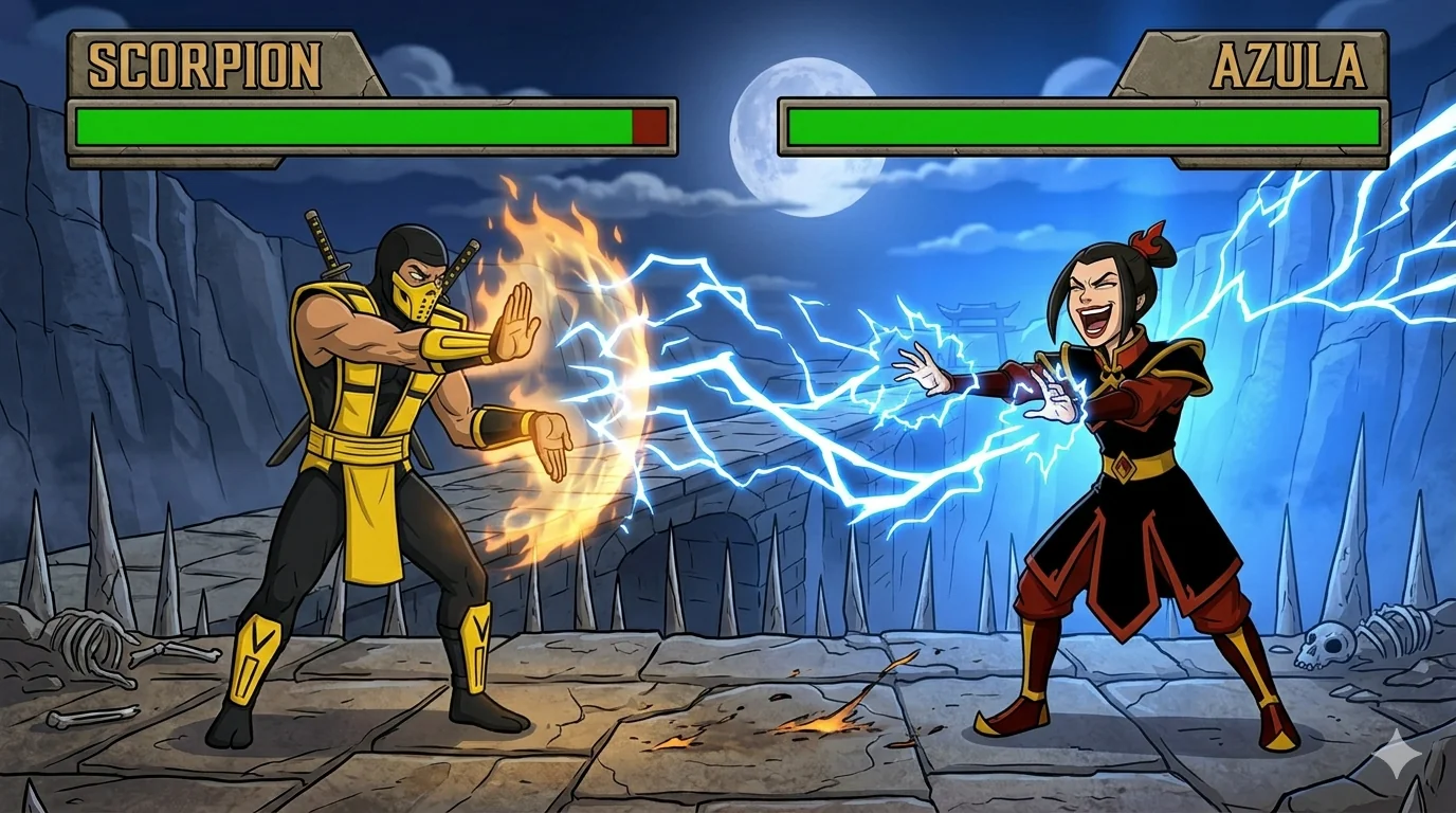 Princess Azula vs Scorpion picture 5 of 7
