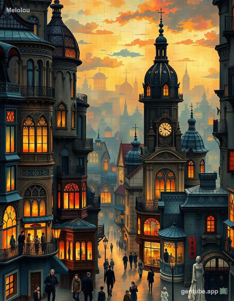 What City Lives Inside This Golden-Hour Dream? 🌇🕰️ picture 1 of 1