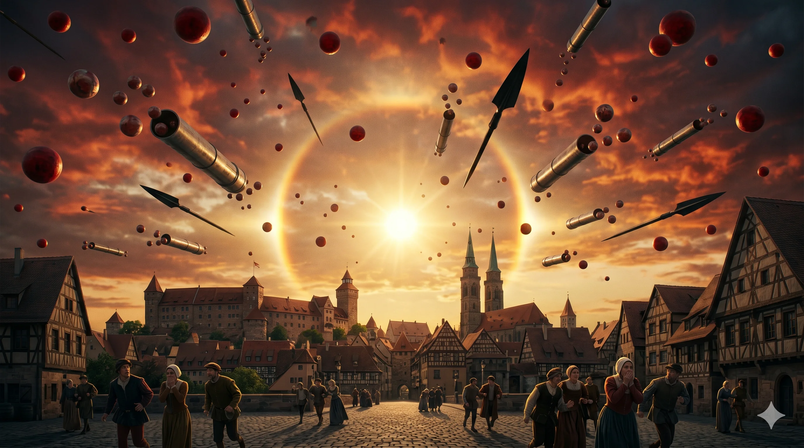 "1561 celestial phenomenon over Nuremberg" picture 3 of 4