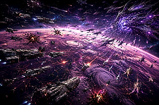 Sci Fi Space - The Battle'