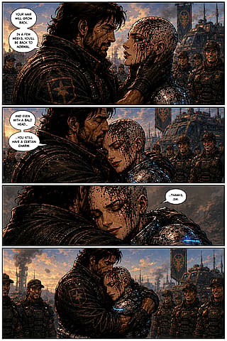 Starcraft short fan comic about Sarah Kerrigan and Jim Raynor'