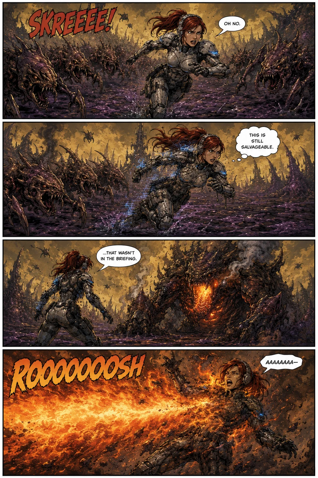 Starcraft short fan comic about Sarah Kerrigan and Jim Raynor picture 5 of 6