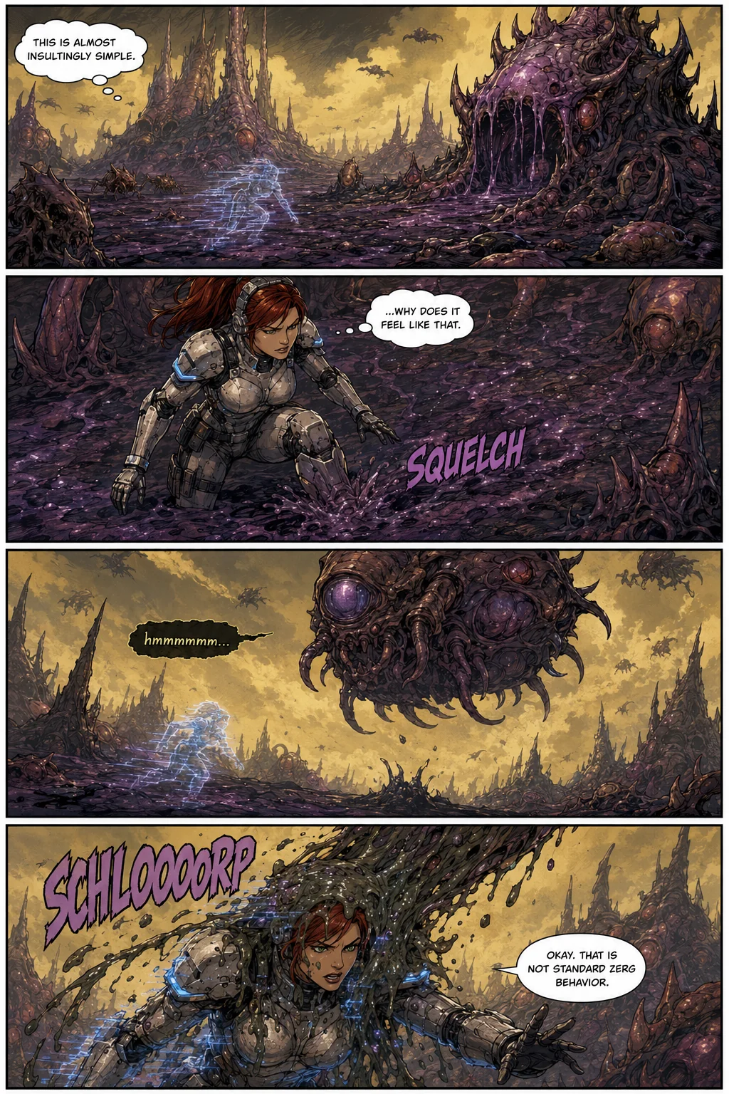Starcraft short fan comic about Sarah Kerrigan and Jim Raynor picture 6 of 6