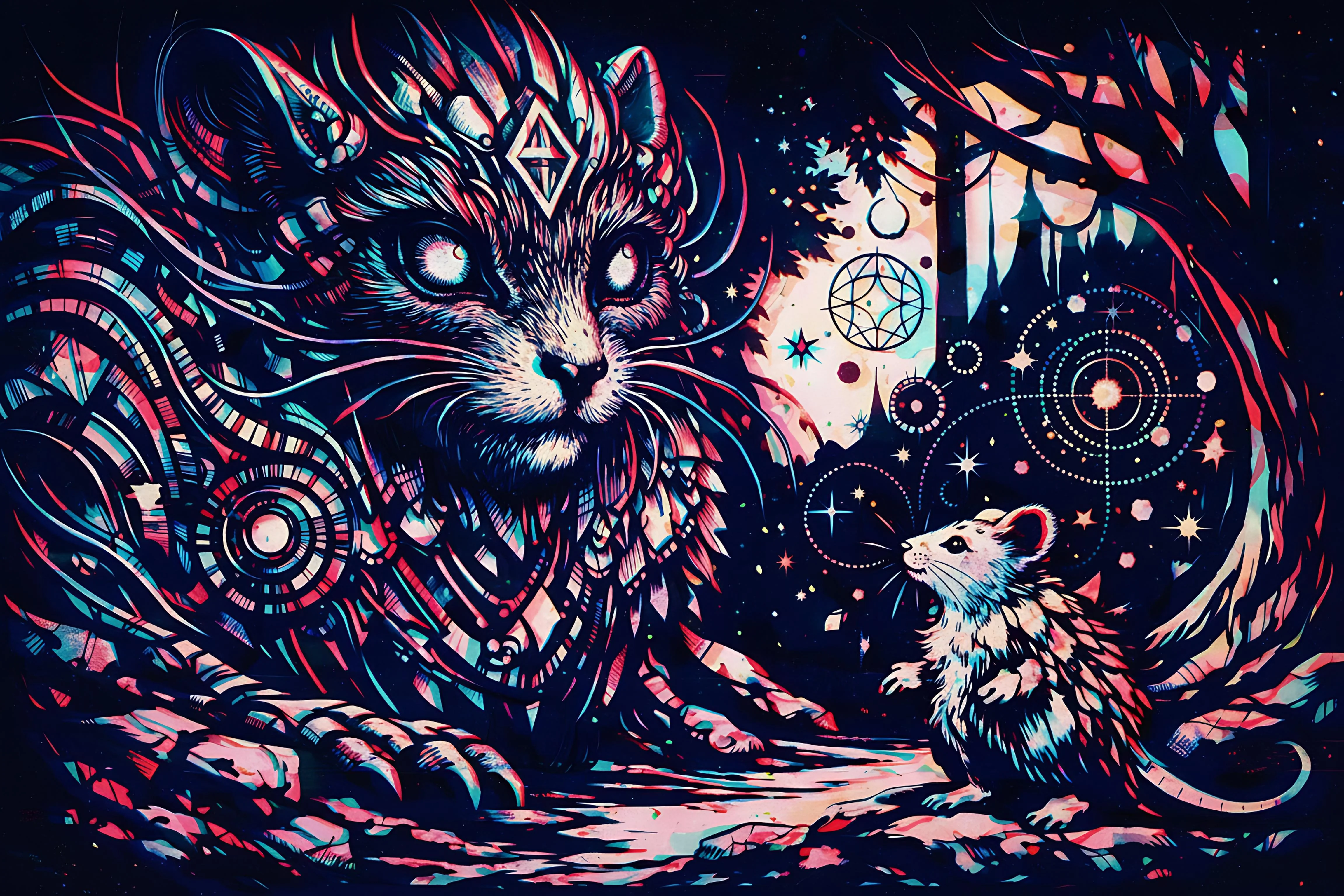 A strange day for Anaglyph Rat picture 3 of 4