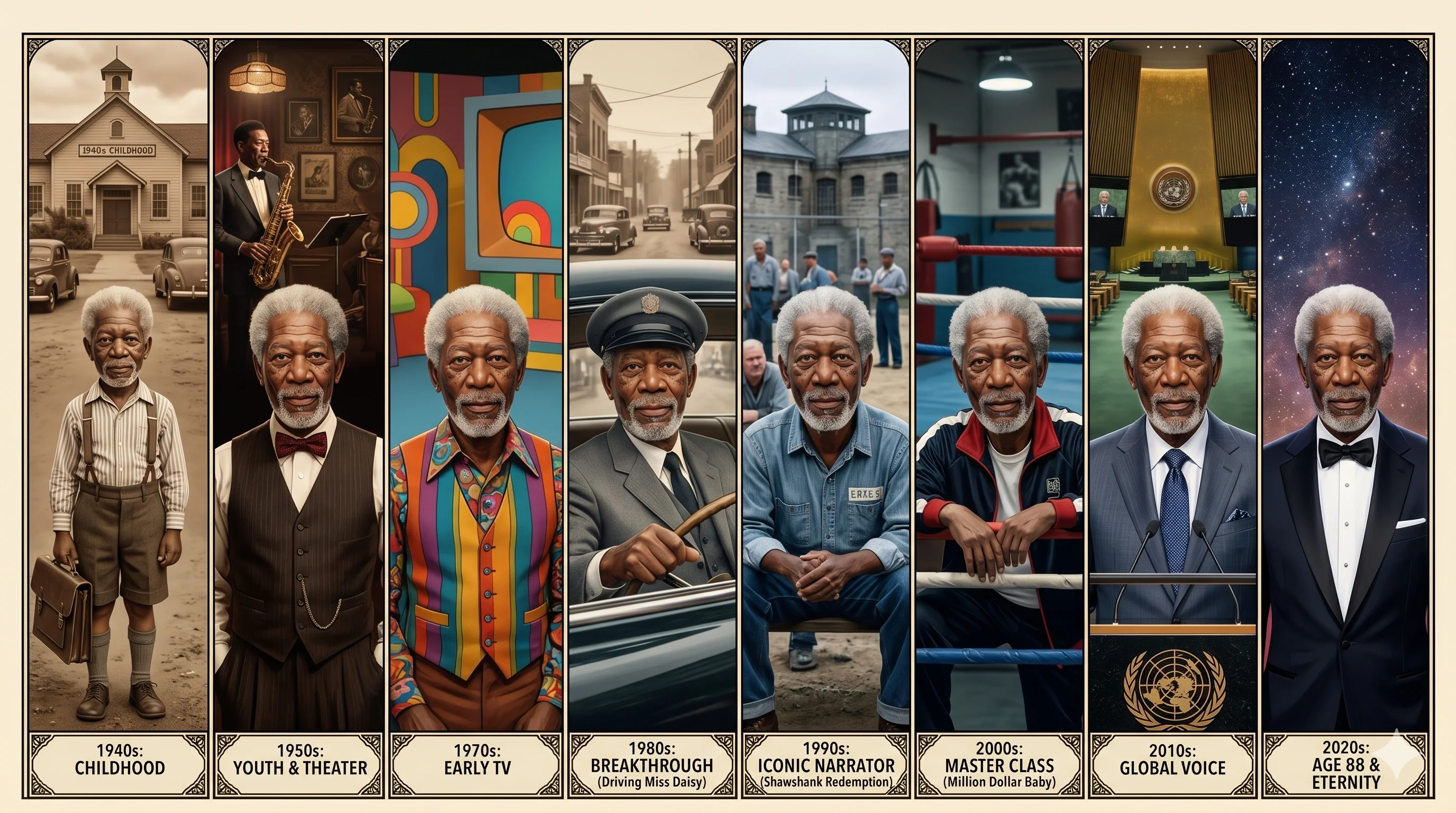 "Morgan Freeman's Evolution" picture 1 of 1