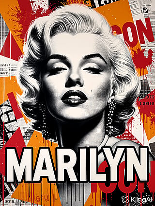 Marilyn Monroe Pop Art Style'