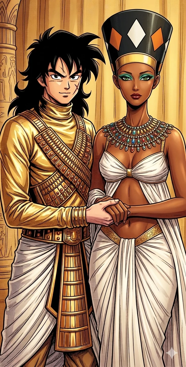 Yamcha as Michael Jackson and Heles as Iman: Remember The Time. picture 1 of 1