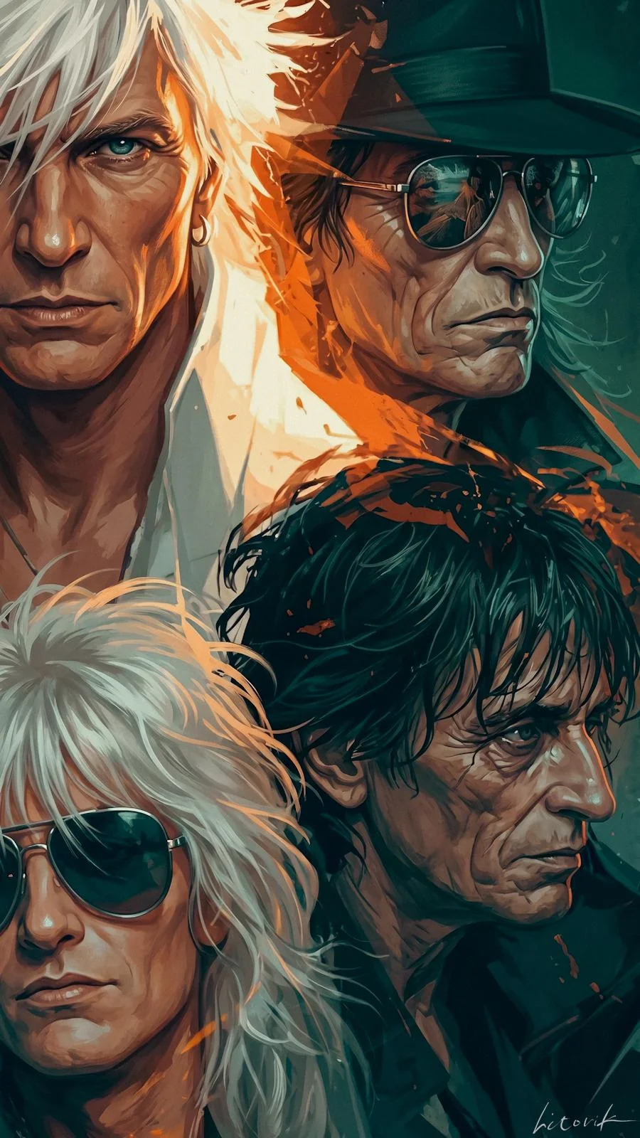 Ashes & Neon Faces / Phone Wallpaper Archives picture 1 of 1