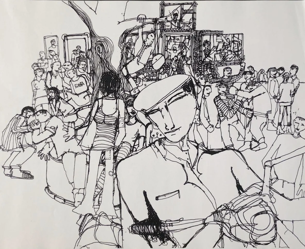 High School - Swipe to see the old masters [Original drawing at the end] picture 4 of 8