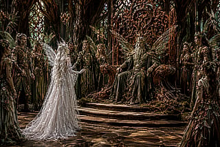 Fantasy Fairy Ice Queen No.5 - Supplication & Plea to ancient enemies "Save my Queen!"'