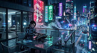 Cyberpunk Balcony Workshop'