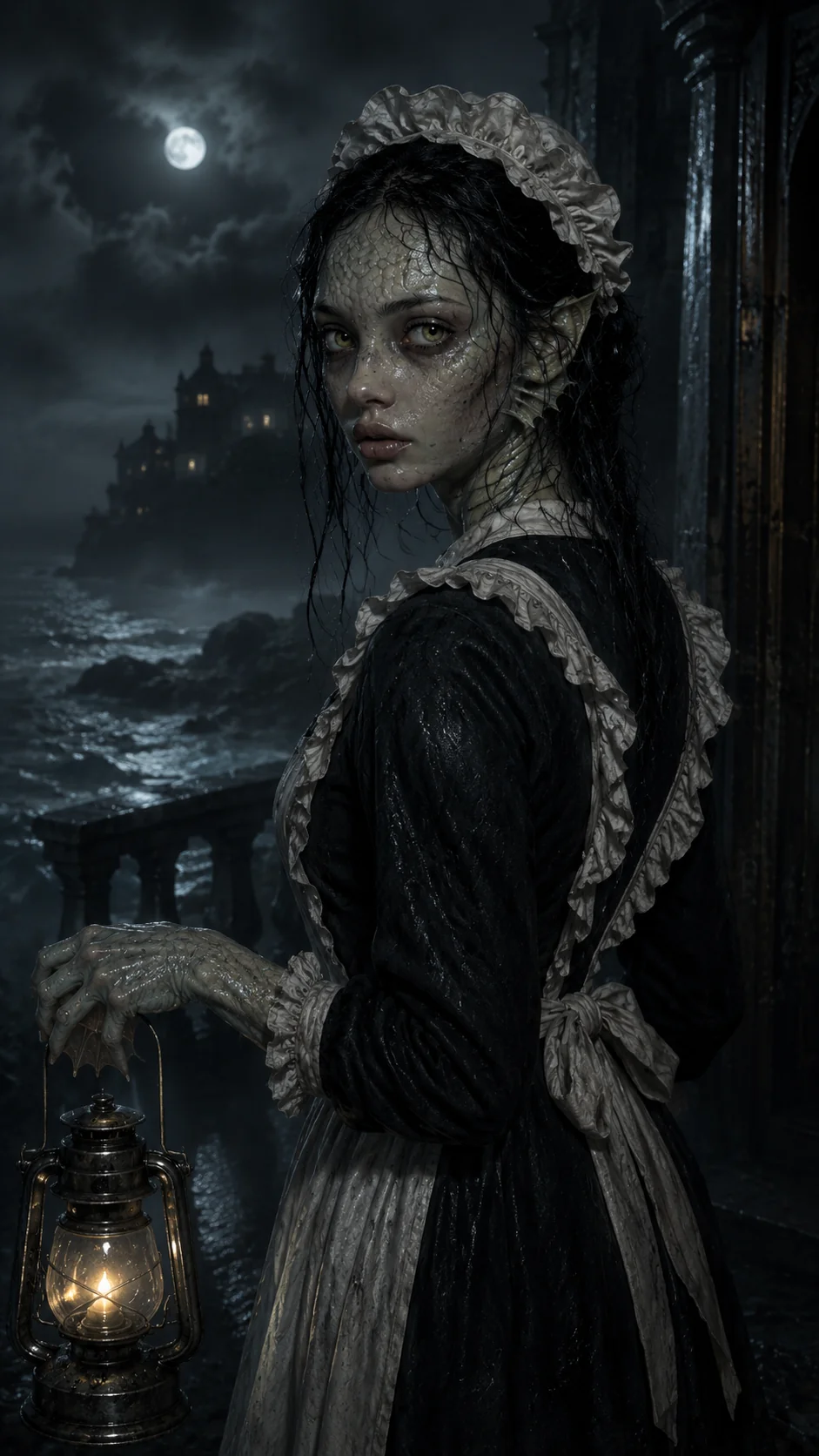 Title: Innsmouth Maid — Lovecraftian Deep One Hybrid picture 7 of 7