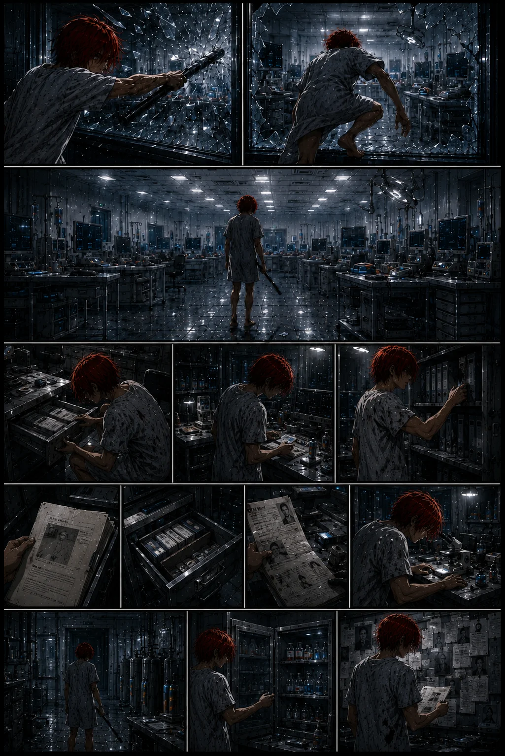 manga chapter created with chatgpt ( 2088 - flames of oblivion ) picture 4 of 14