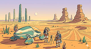 Ligne Claire Desert: The Monolith Expedition'