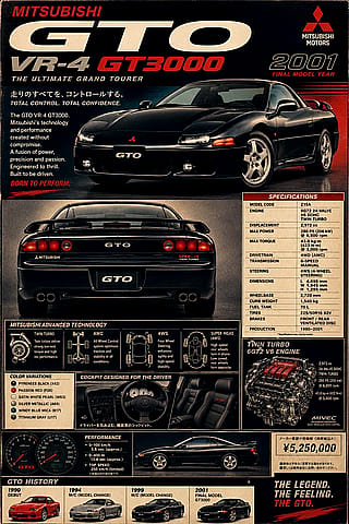 Mitsubishi GTO poster.'
