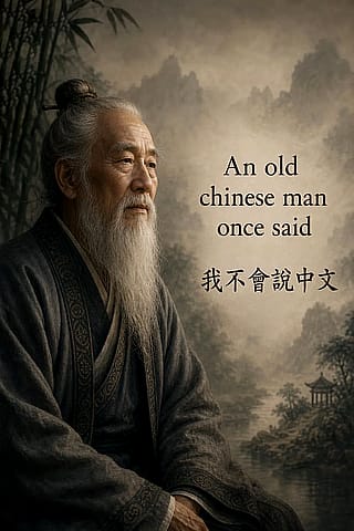 An old man once said'