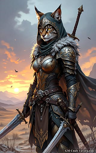 Feline Warrior of the Wasteland'