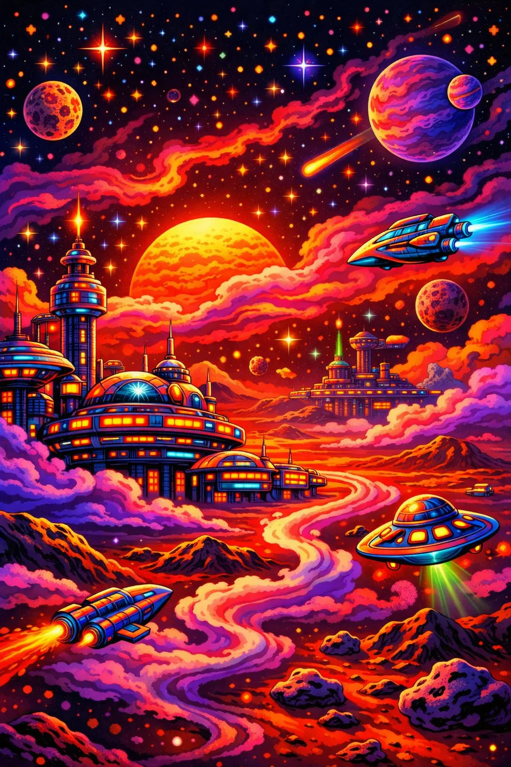 Mars Landscape From Google Flow to Microsoft Copilot to Google Flow (Read why you should try Copilot even if you don't like my results) picture 5 of 5