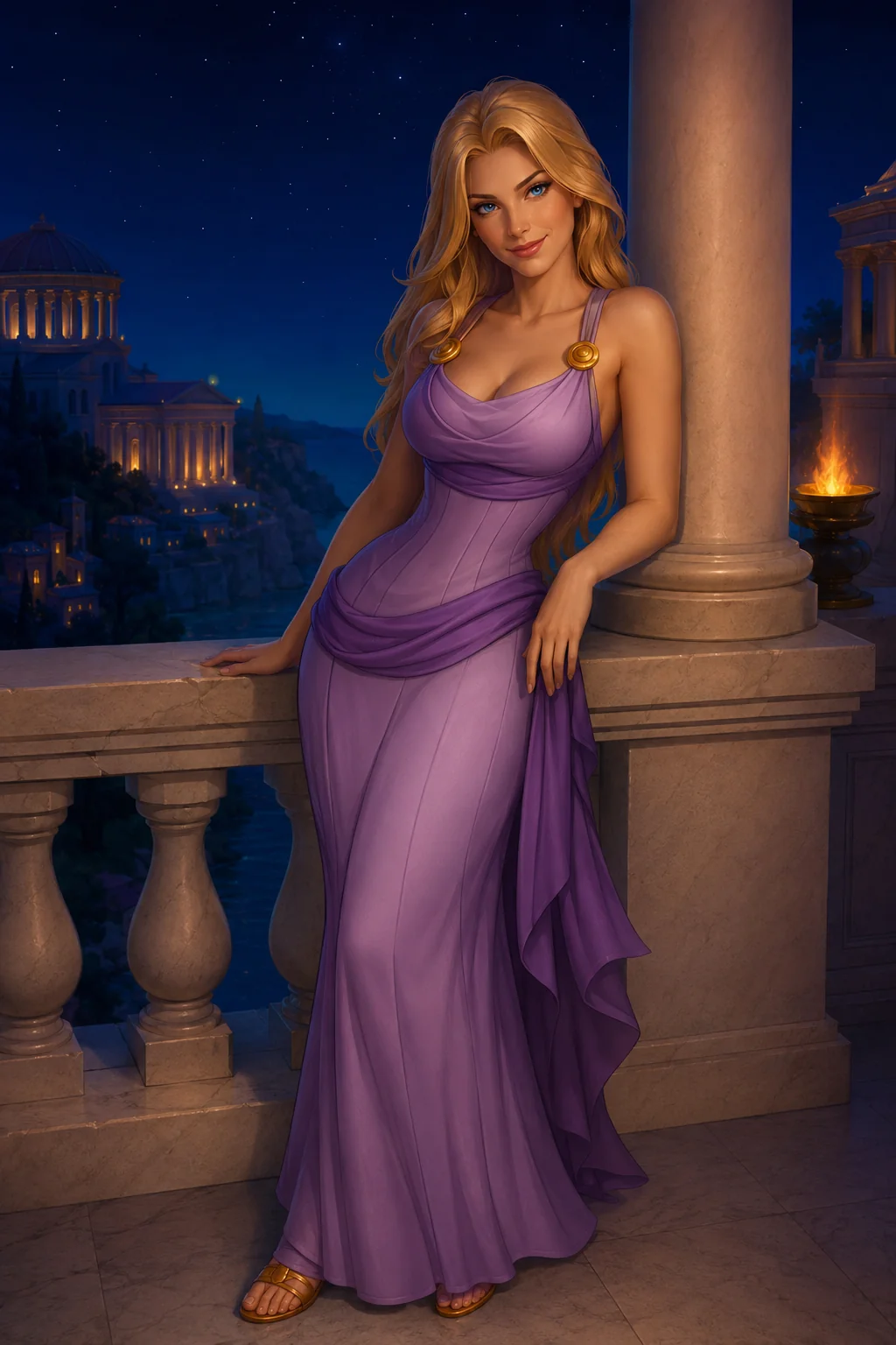 Disney x Warcraft crossover: Jaina Proudmoore dressed up as Megara picture 1 of 4