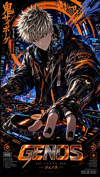Genos One Punch Man Anime Poster Wallpaper Prompt | GPT Image 2.0'