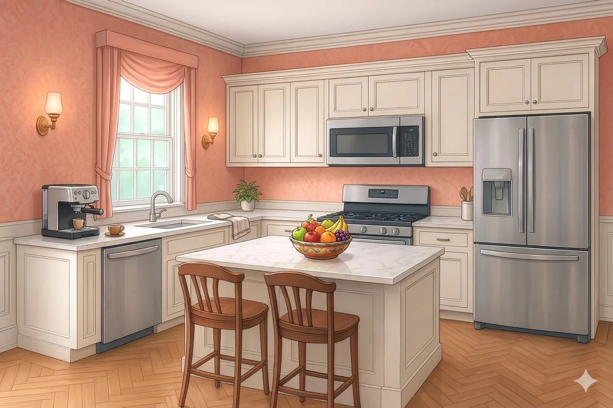 The interior of the cozy Victorian house picture 5 of 6