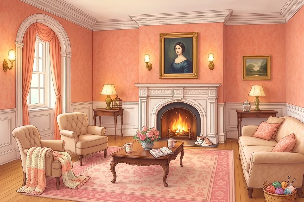 The interior of the cozy Victorian house picture 6 of 6