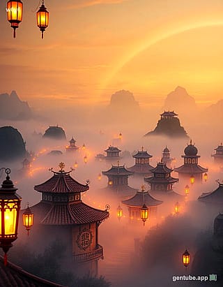 Would You Wake Up to This Lantern-Lit Morning? 🏮🌅'