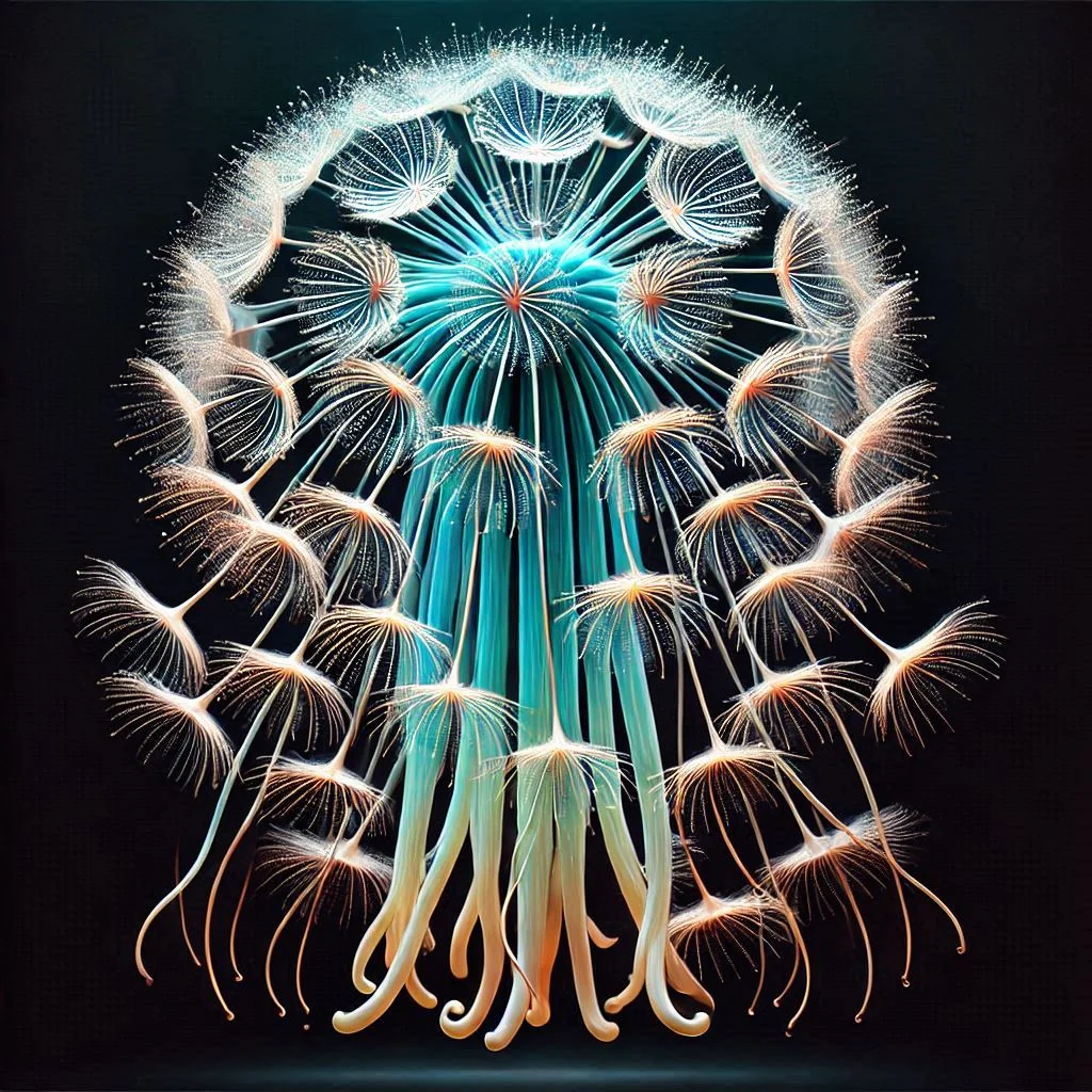 Dandelion jellyfish, Glass picture 3 of 20