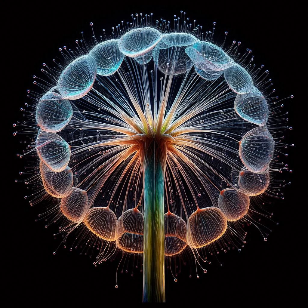 Dandelion jellyfish, Glass picture 5 of 20