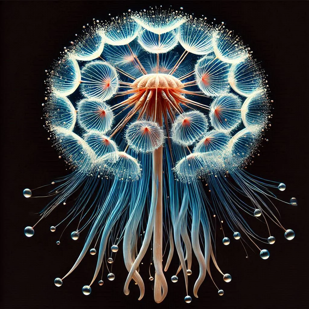 Dandelion jellyfish, Glass picture 6 of 20