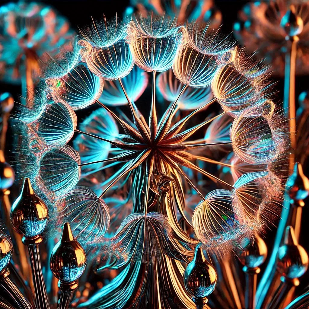 Dandelion jellyfish, Glass picture 10 of 20