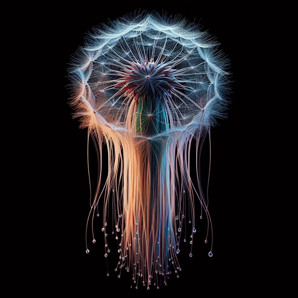 Dandelion jellyfish, Glass picture 12 of 20