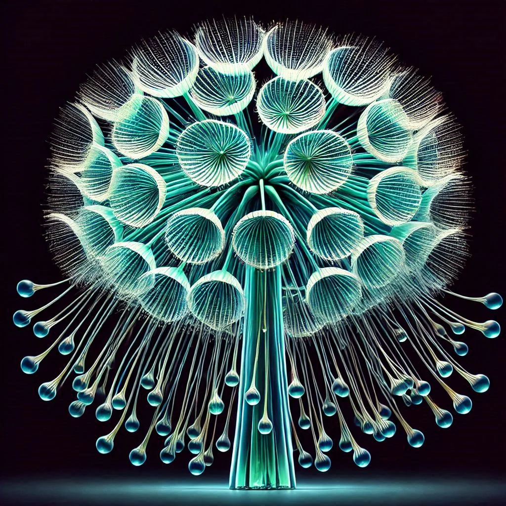 Dandelion jellyfish, Glass picture 16 of 20