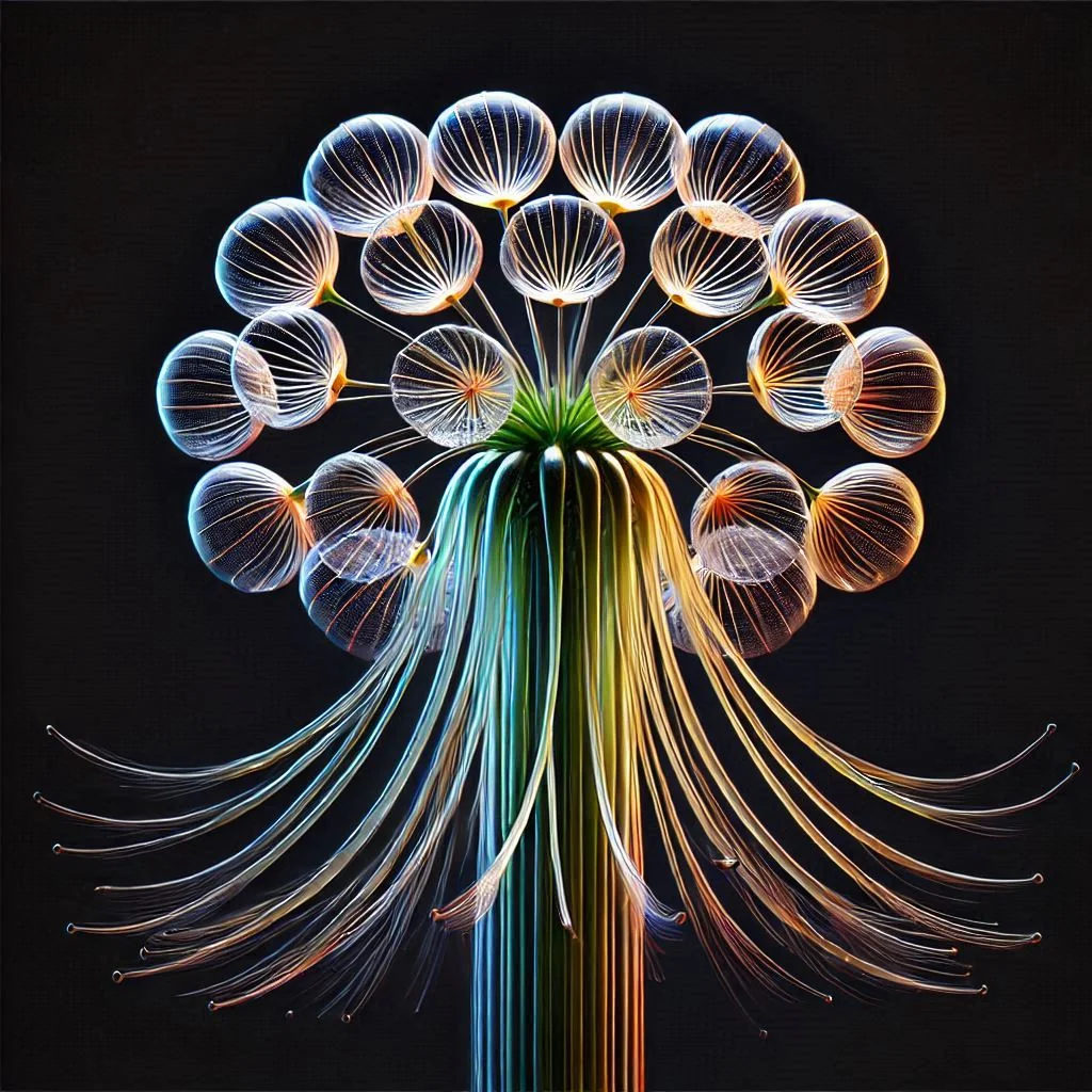 Dandelion jellyfish, Glass picture 19 of 20