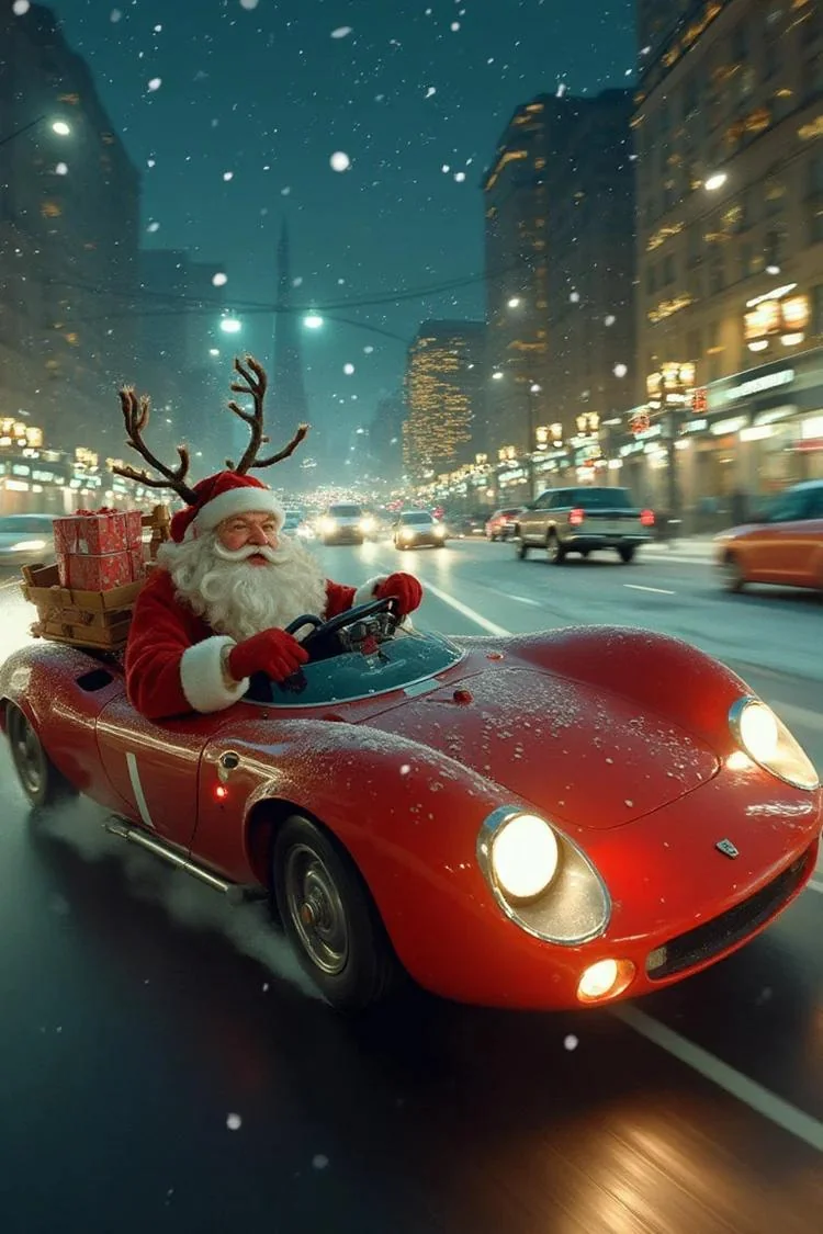 Santa Claus driving picture 1 of 1