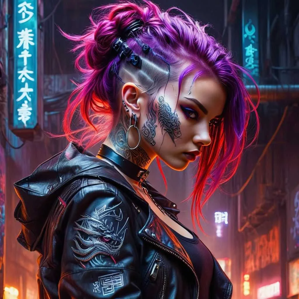 Style shift from Anime style to Cyber punk style picture 1 of 2