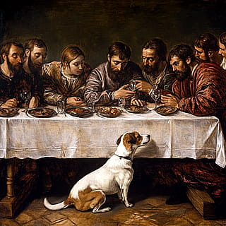 Sacred Companion: The Last Supper's Humble Guest'