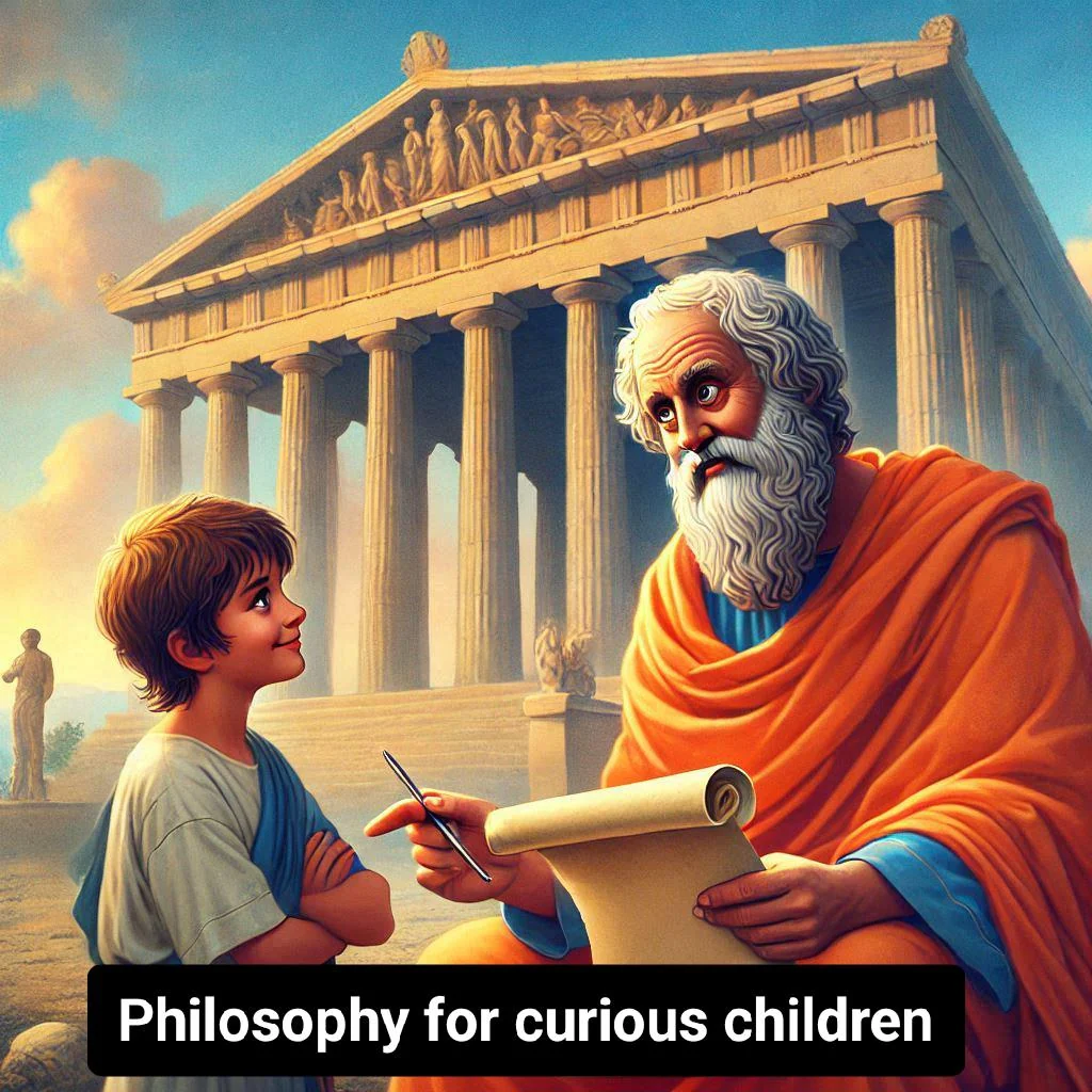 "philosophy explained to curious children" (cover of the book) picture 1 of 1