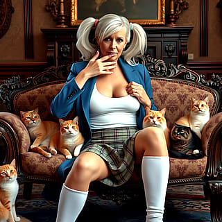 The Old Lonely Crazy Single Cat Lady'