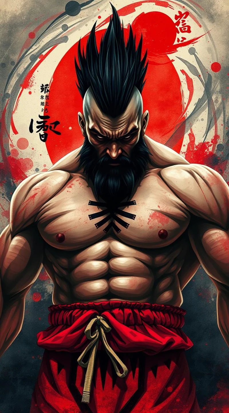 Street Fighter characters as Japanese art posters picture 12 of 14