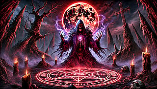 Dark Ritual under a Blood Moon'