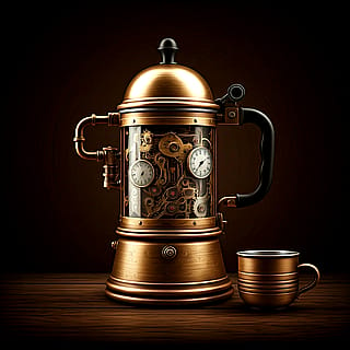 Steampunk Moka Pots'