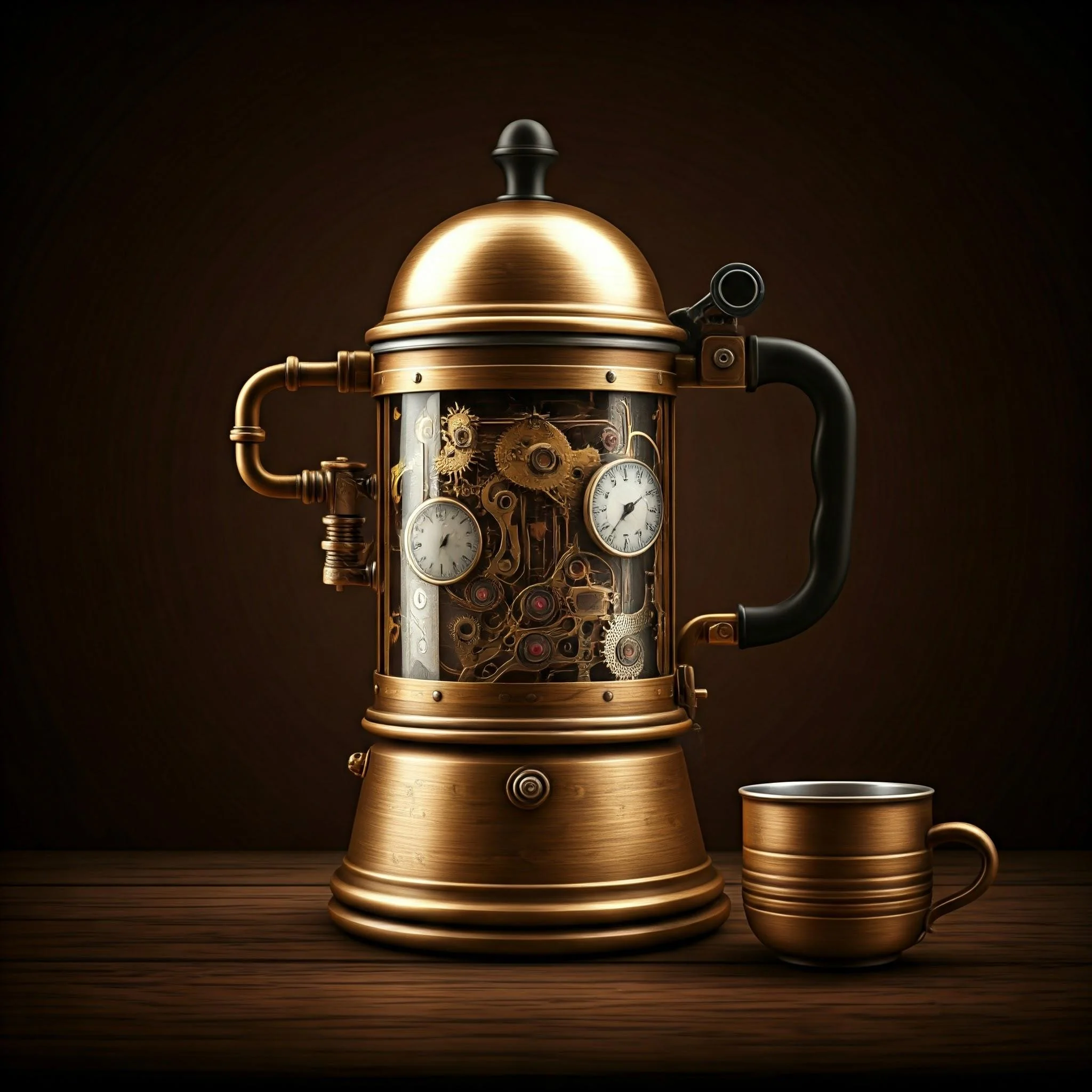 Steampunk Moka Pots picture 1 of 6