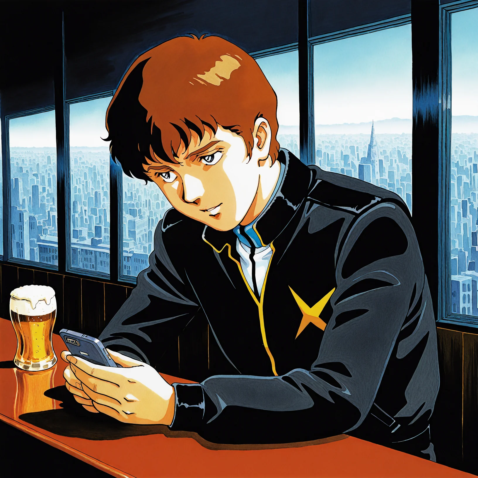 Amuro Ray in a bar picture 1 of 2