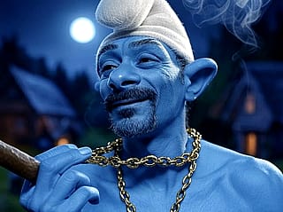 I asked for Snoop Dogg as a smurf'