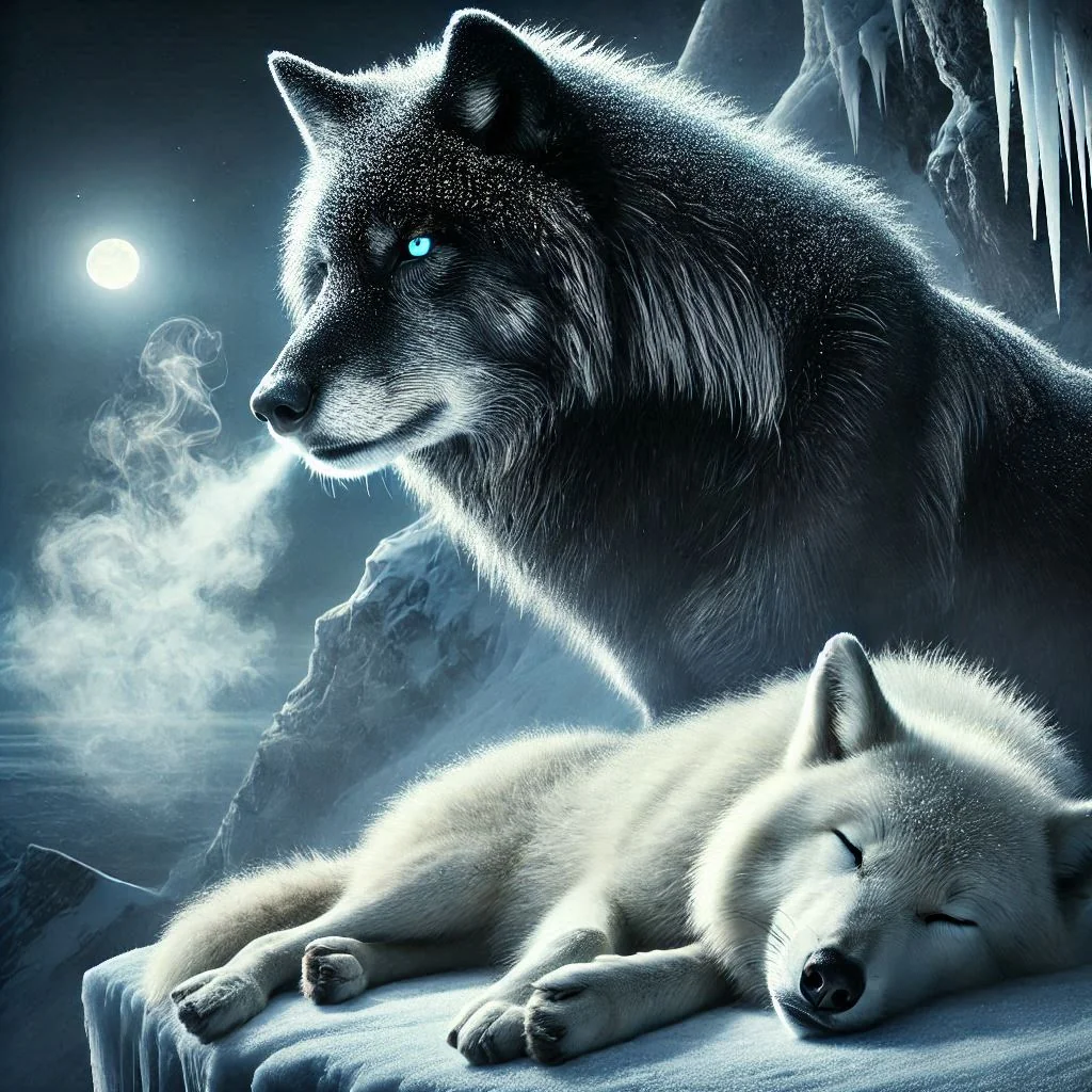 Mother wolf under the protection of her son 💙 picture 7 of 7