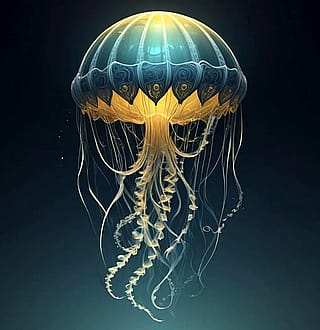 Jellyfish but the top part is supposed to resemble a hot air balloon'