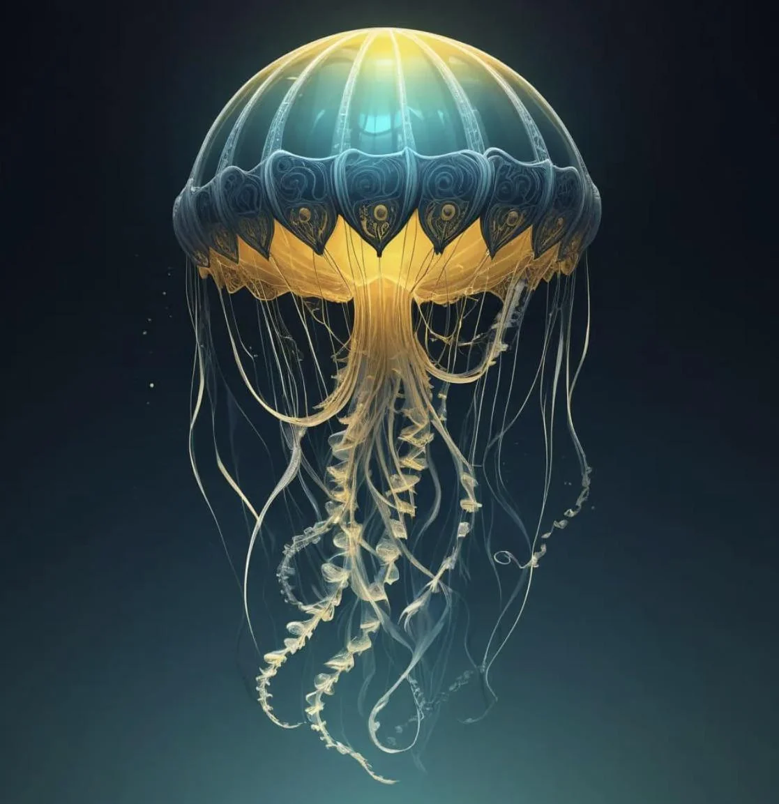 Jellyfish but the top part is supposed to resemble a hot air balloon picture 1 of 1